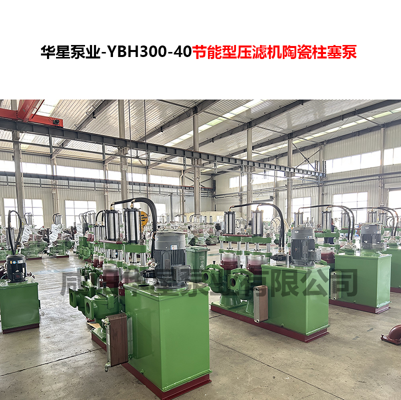 洗煤厂使用YBH300柱塞压滤泵