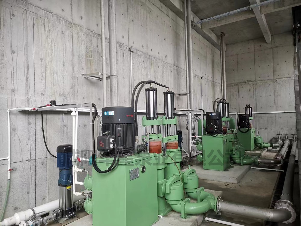 陶瓷液压柱塞泵在污水处理厂的使用现场