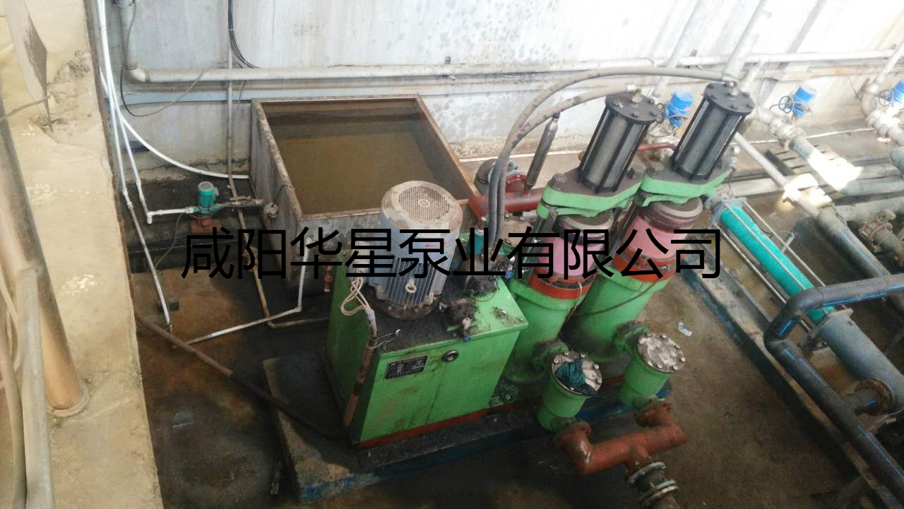 华星陶瓷柱塞泵尾矿使用现场