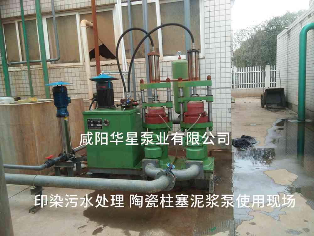 印染污水处理厂使用YBH250-30节能柱塞泥浆泵客户案例-第二个现场 印染污水处理厂使用YBH250-30节能柱塞泥浆泵客户案例-第二个现场